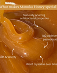 An infographic summarising what makes Manuka Honey so special