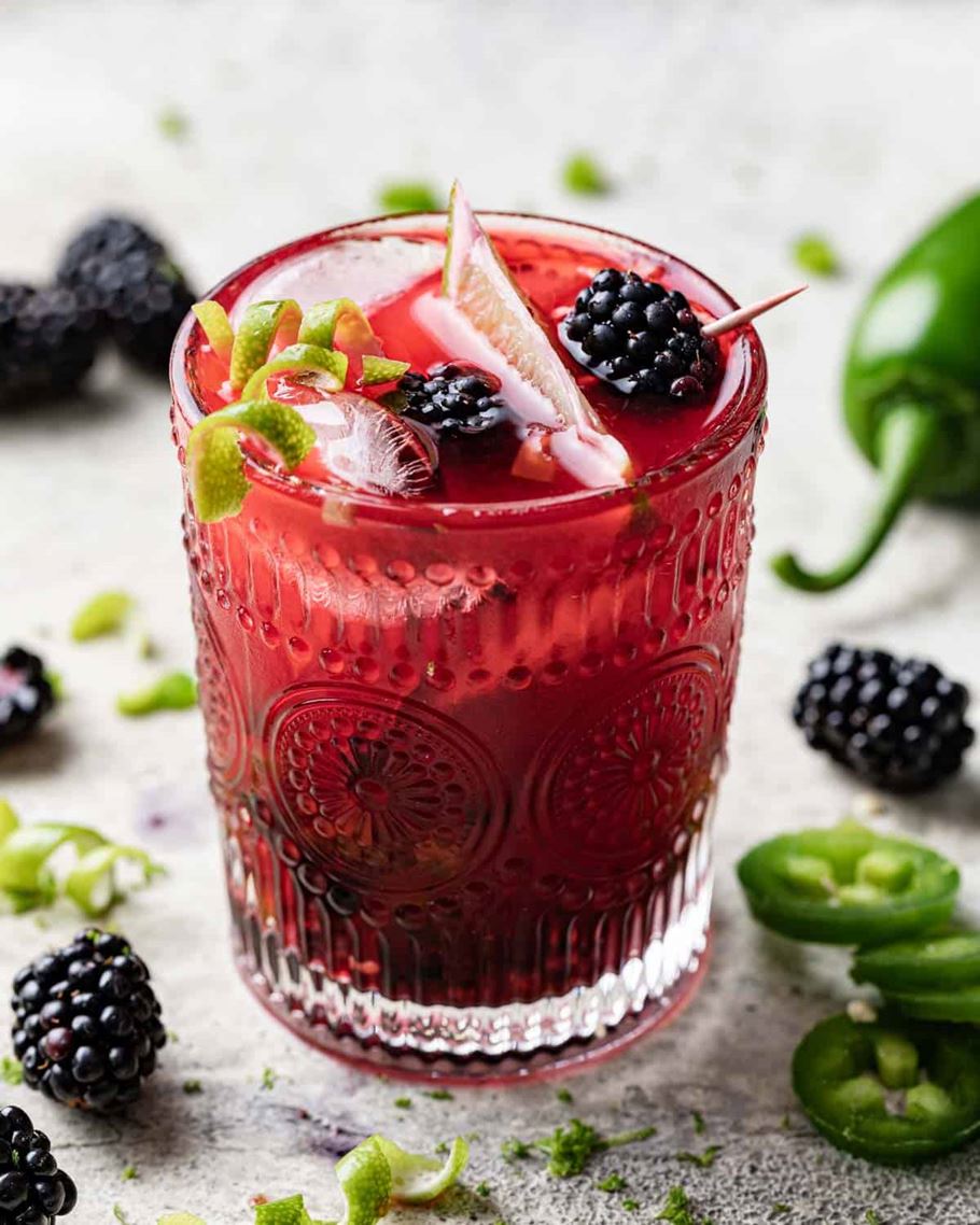 Blackberry Jalapeño Margarita