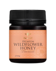 Jar of BeeNZ premium wildflower honey perfect for drizzling on breakfast cereals and spreading on toast.