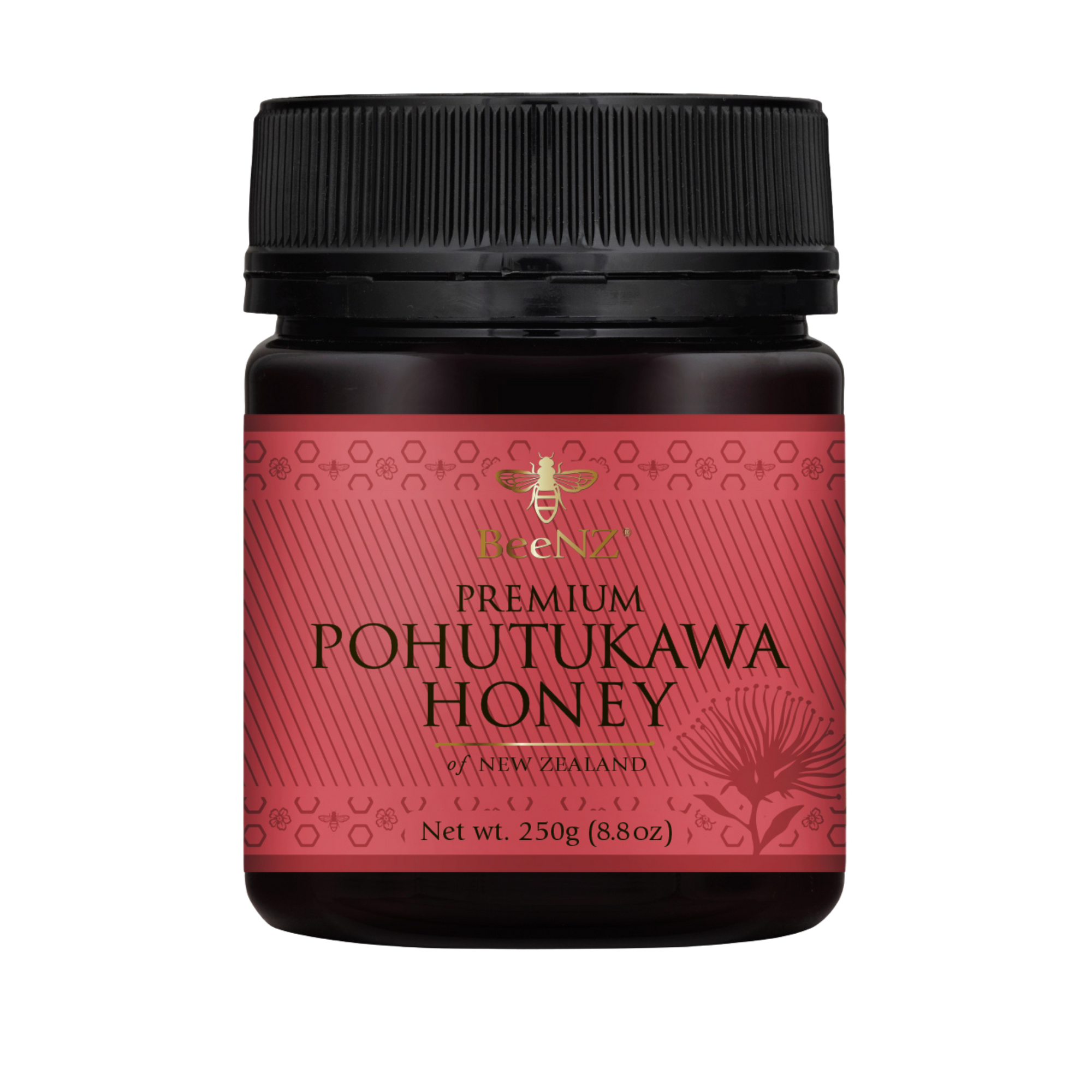 Jar of premium Pohutukawa honey. Very rare coming from New Zealand's Christmas tree. Best for drizzling or mixing in to hot drinks 