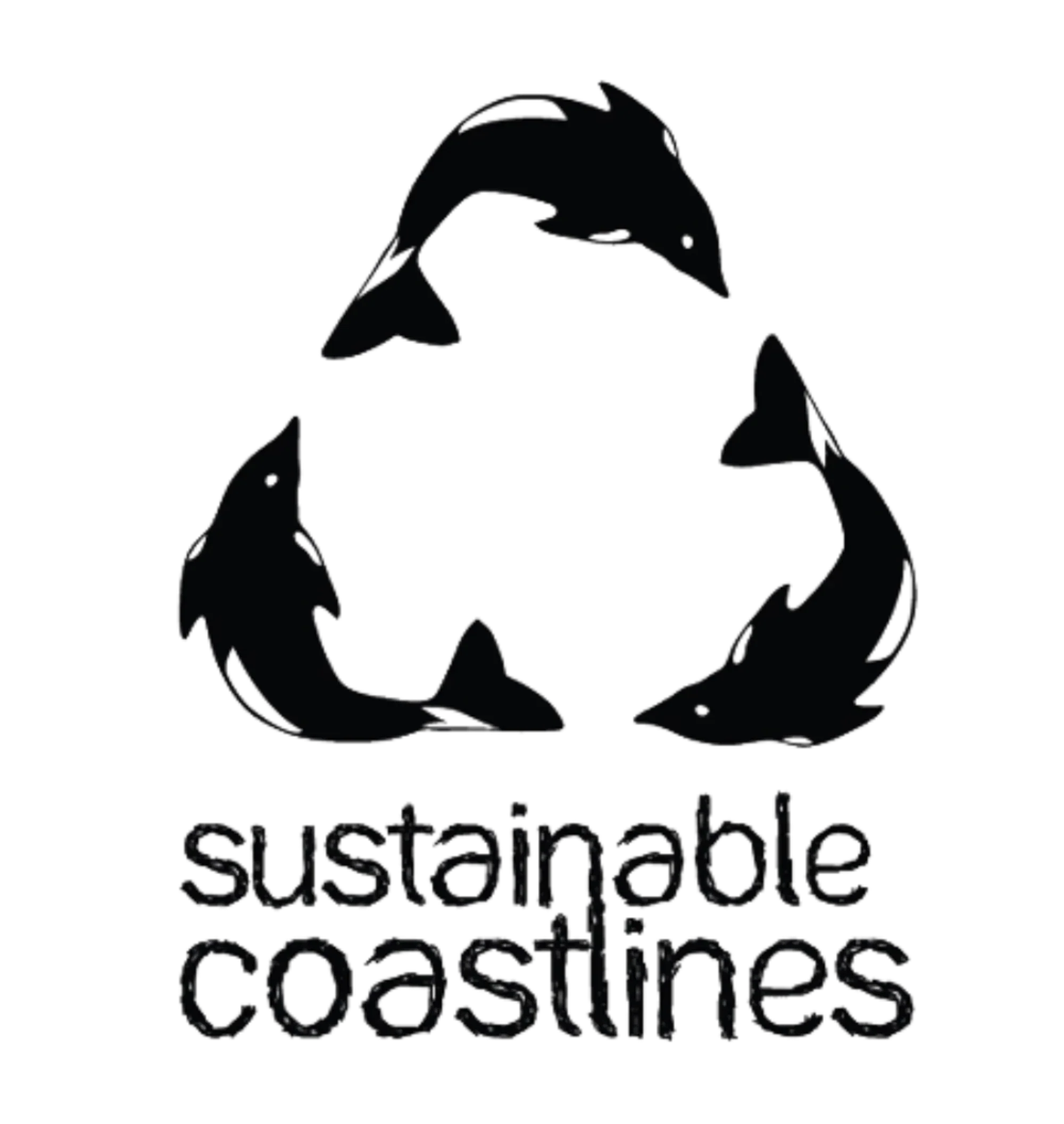 Sustainable Coastlines Logo in Black and White